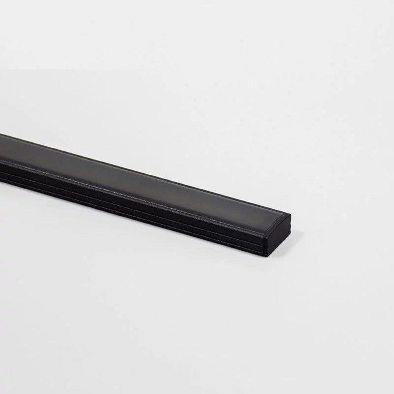 LED Aluminium Extrusion Profile for LED strip - Black w/White or Exclu –  Sparts NZ