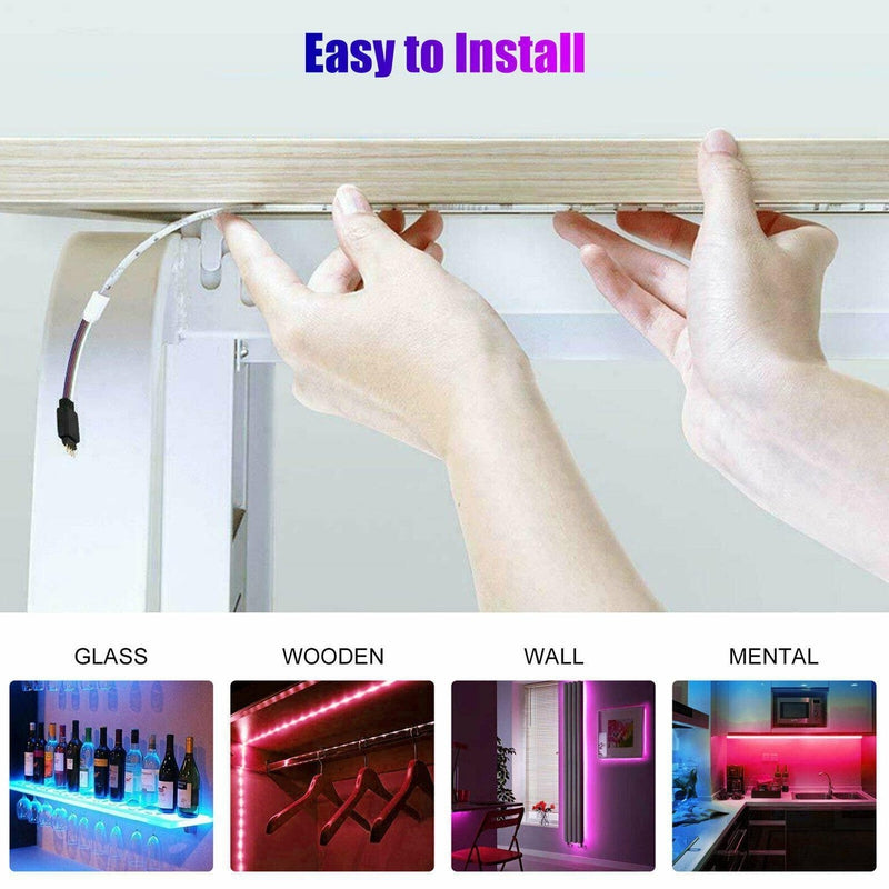 RGB LED strip light pack with WiFi and remote control options