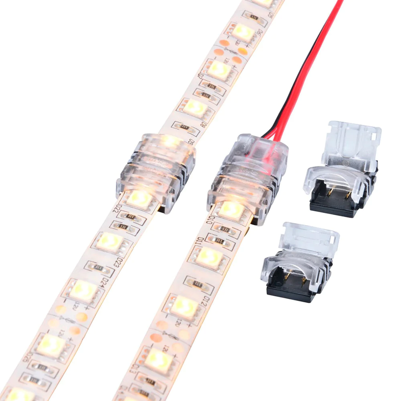 LED strip quick connectors in packaging