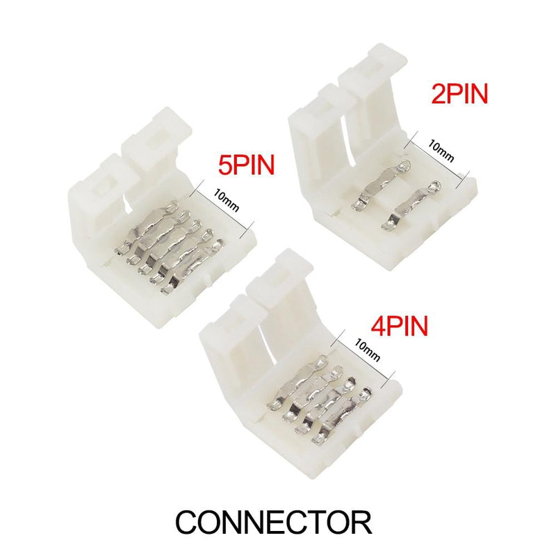 LED strip quick connector for easy installation without soldering