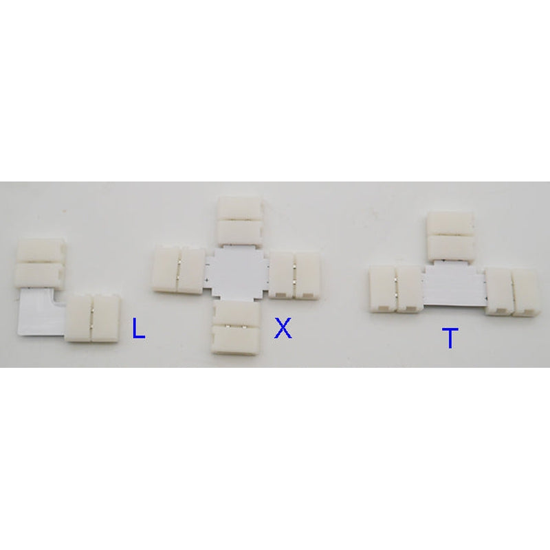 LED strip connector components and accessories