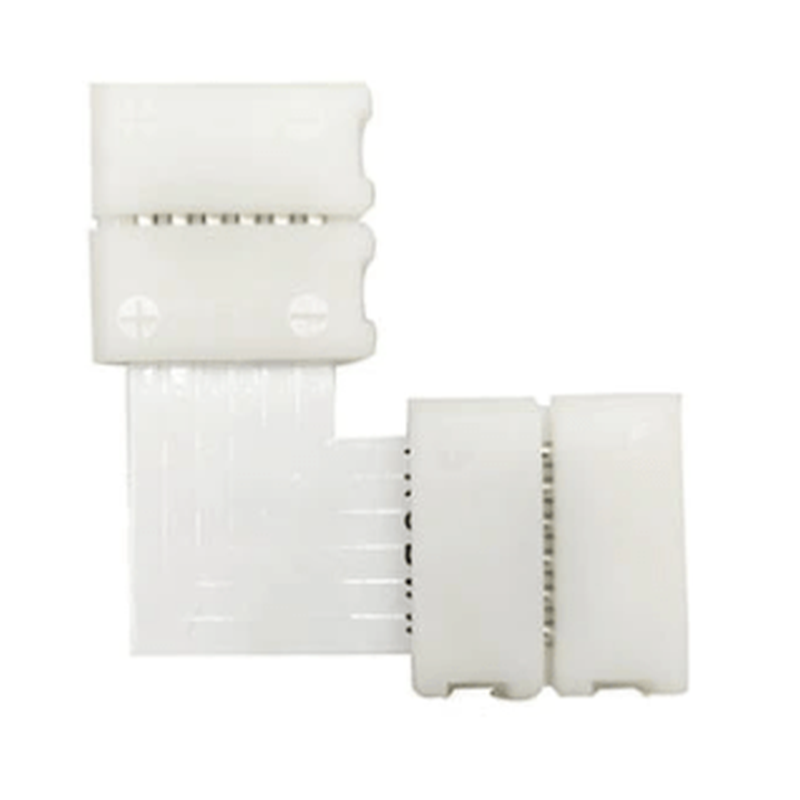 LED strip connector for easy strip installation