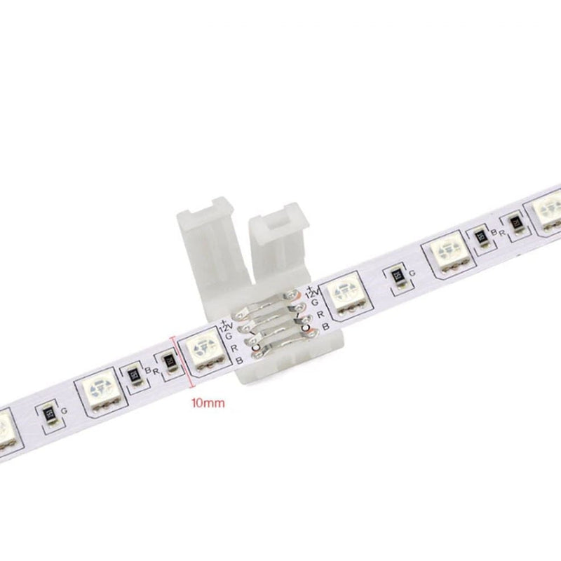 LED strip connector showing pure copper pins