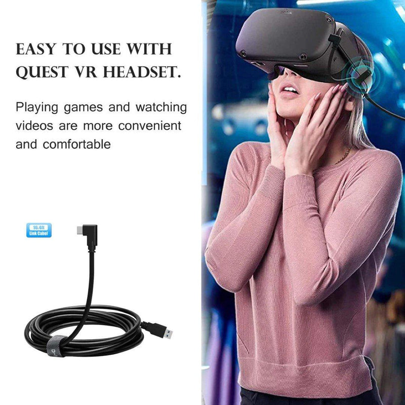 Oculus Quest Link cable USB-A connector close-up