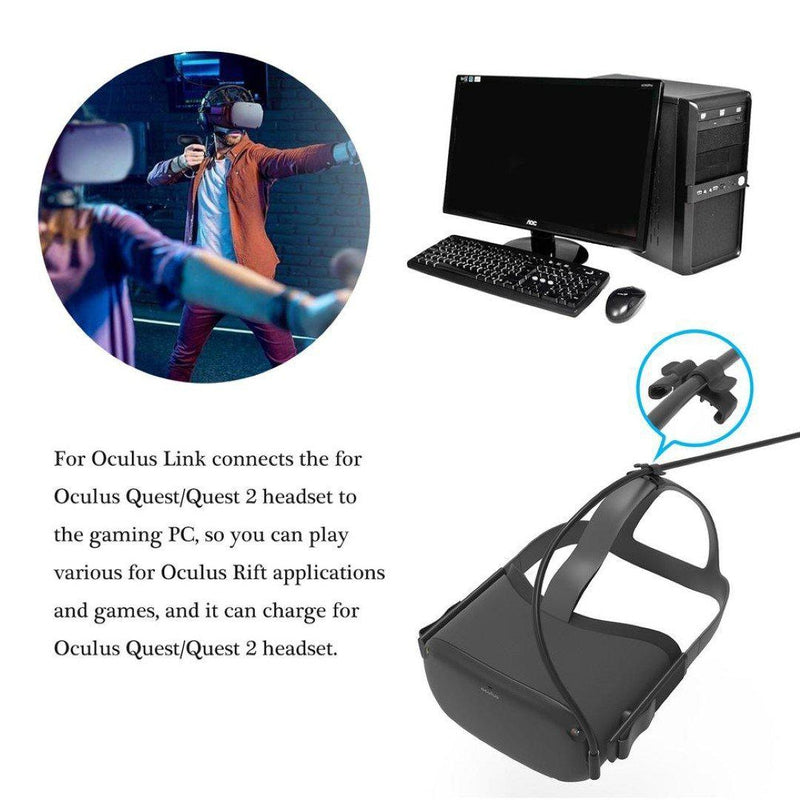 USB Type C Link cable for Oculus Quest VR headset