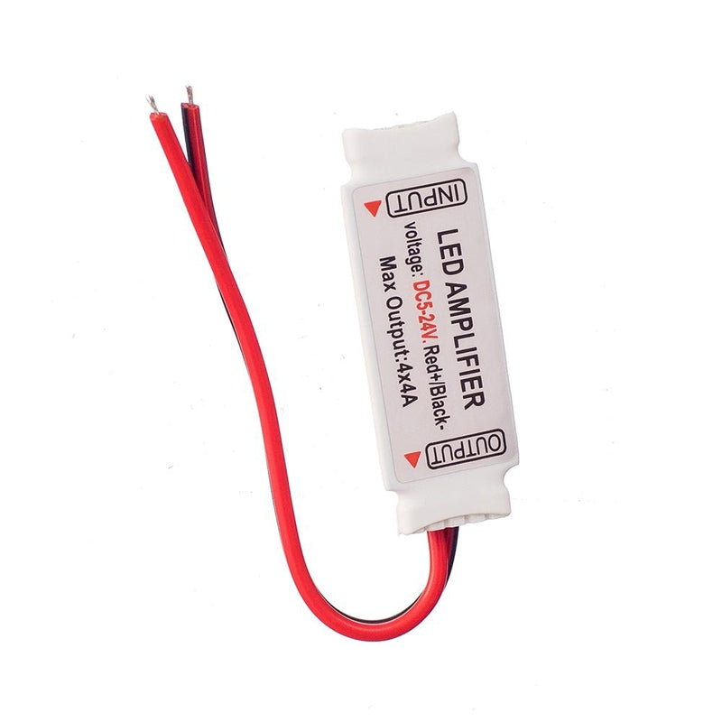 Mini RGB 4-pin amplifier for extending LED strips