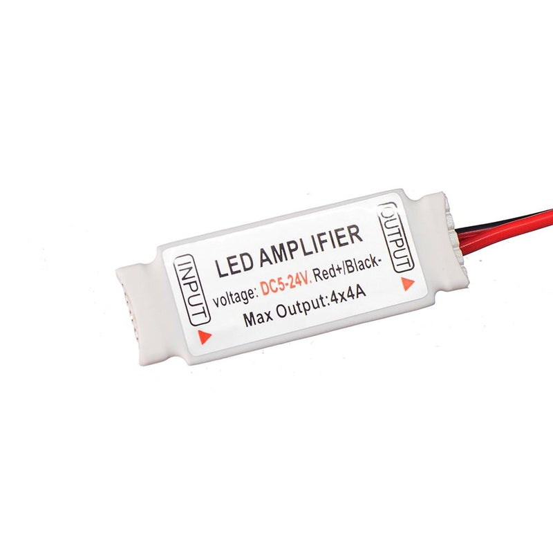 RGB LED strip amplifier with 4-pin connections
