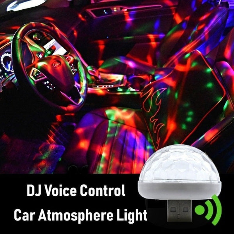 USB powered RGB disco light for ambient lighting