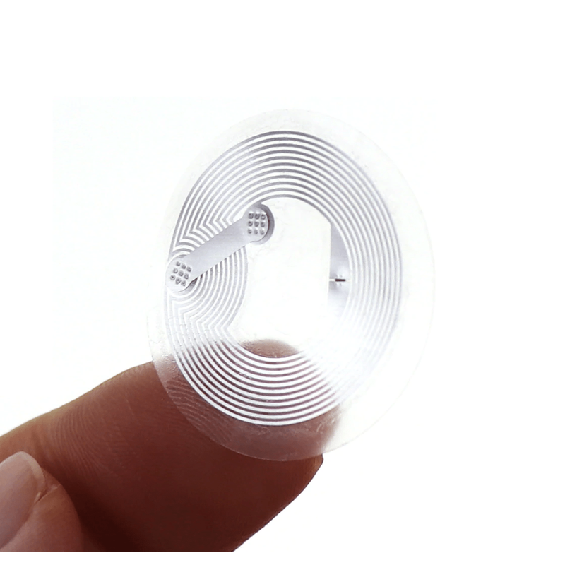 NFC sticker tags 25mm clear adhesive 10 pack