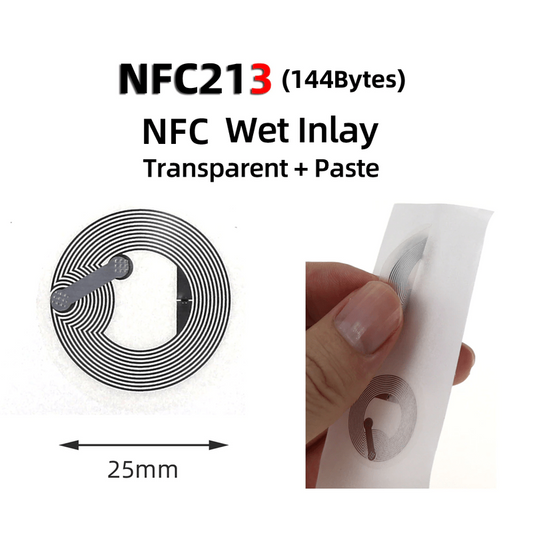 Ntag MHz ISO Clear Sticker NFC Tag Pack