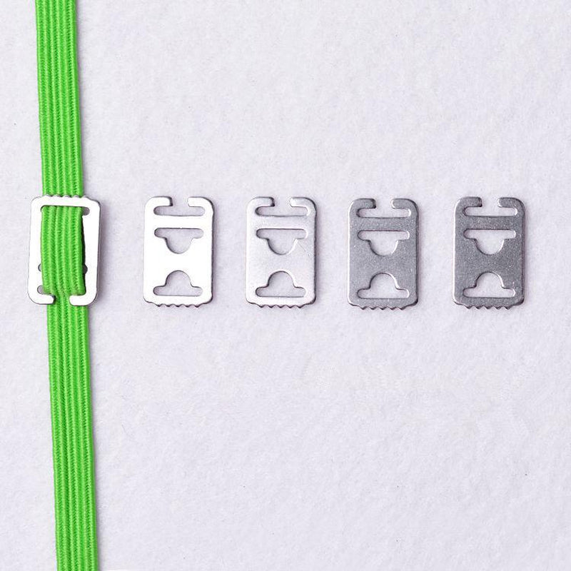 No-tie shoelace anchors 4 pack with durable metal construction