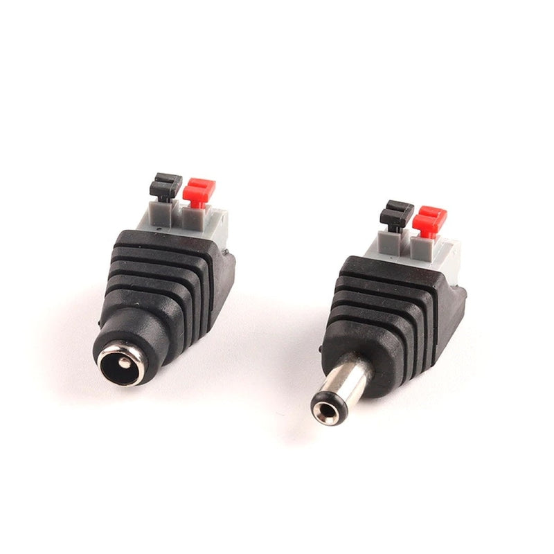 5.5mm quick connect press power plug and socket connector