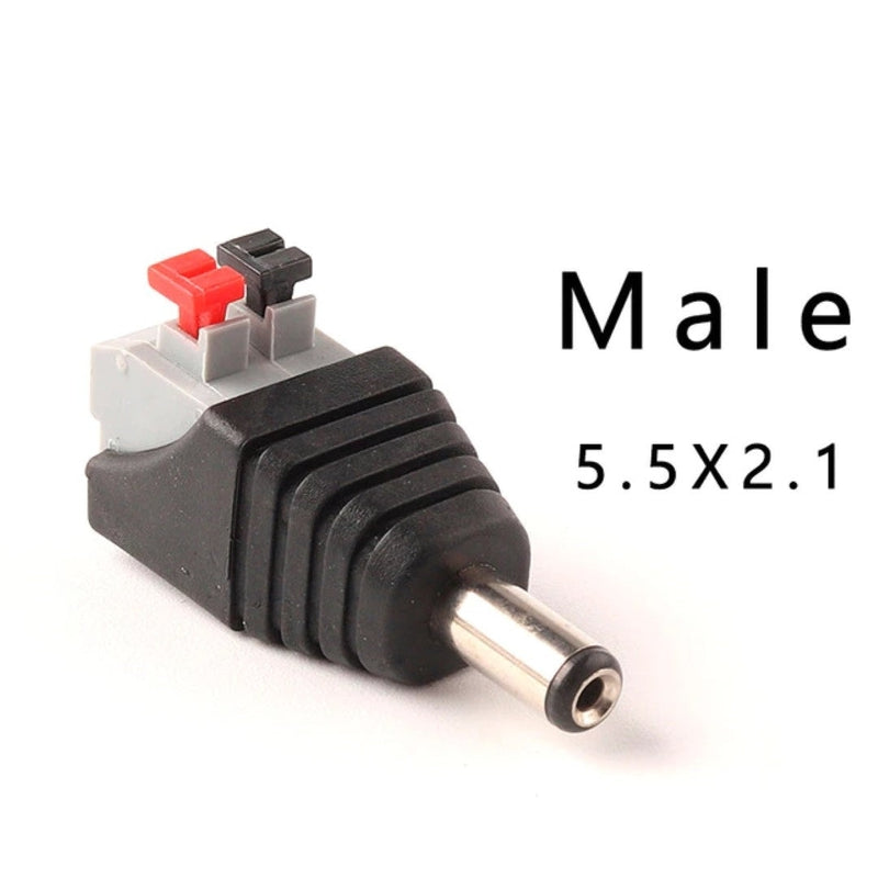 5.5mm press-fit power connector plug and socket