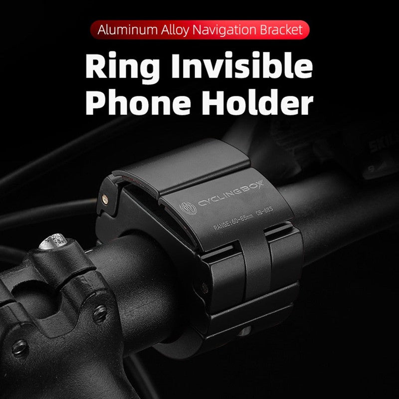 Bike phone mount showing telescopic adjustment mechanism