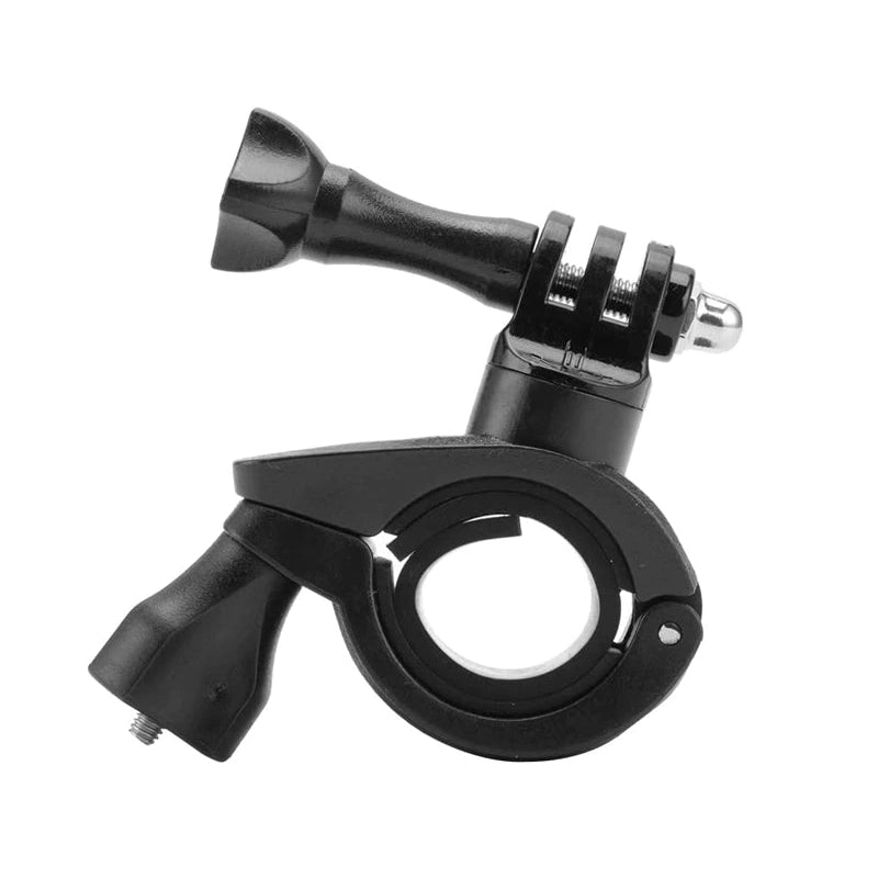 Black ABS handlebar mount showing clamp and mounting bracket