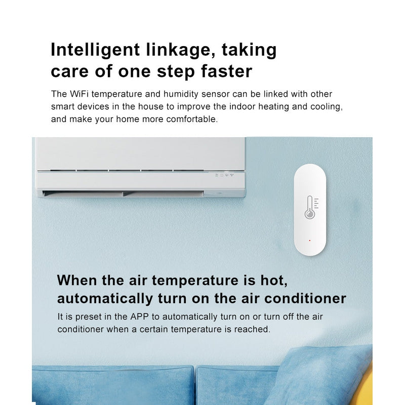 IHSENO Tuya WiFi Temperature Humidity Sensor