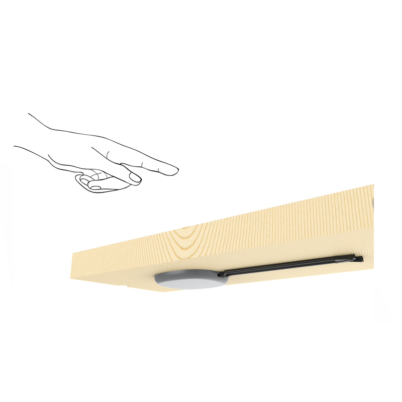 Touch sensor hidden switch for LED lights showing compact design