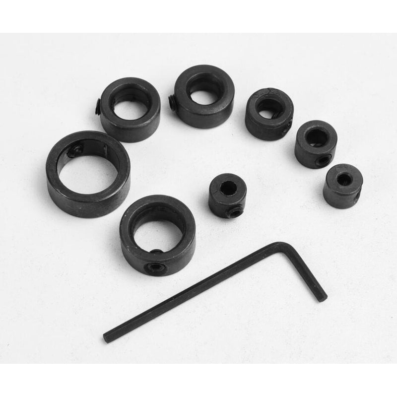 Set Metric Drill Bit Shaft Depth Stop Collars