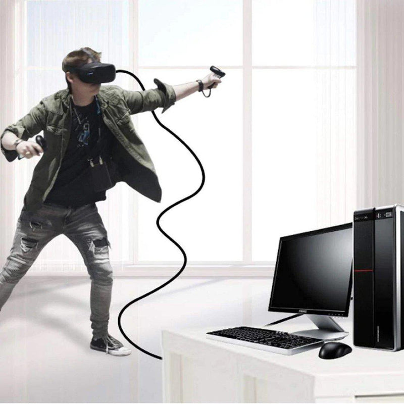 5m USB-C link cable for Oculus Quest VR headset showing cable and connectors