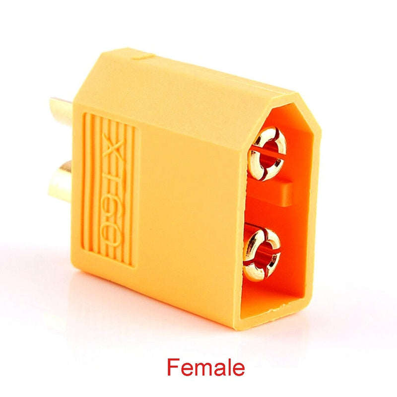 XT60 high amp connectors with gold-plated terminals