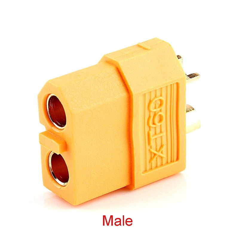 XT60 connector pair showing high-temp nylon construction