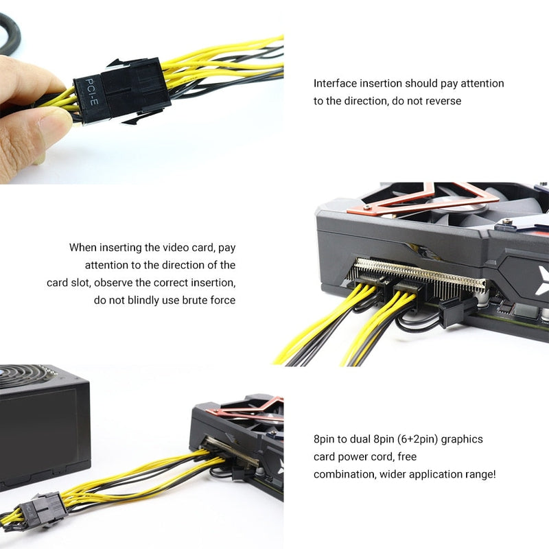 pin PCI Express PCIe Power Cable Graphics Card GPU
