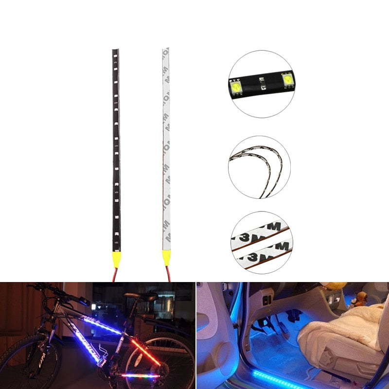 30cm LED strip with power connections