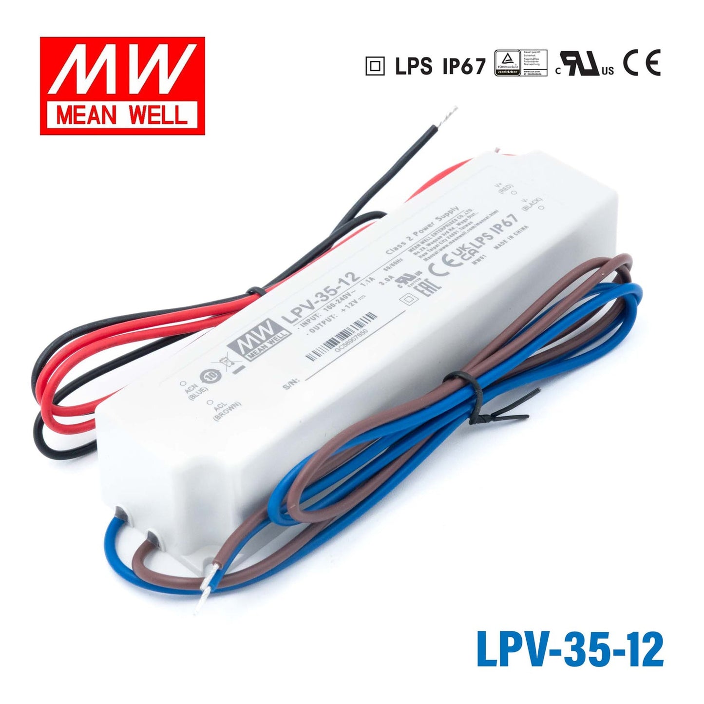Mean Well LPV-35-12 36W 12V LED driver