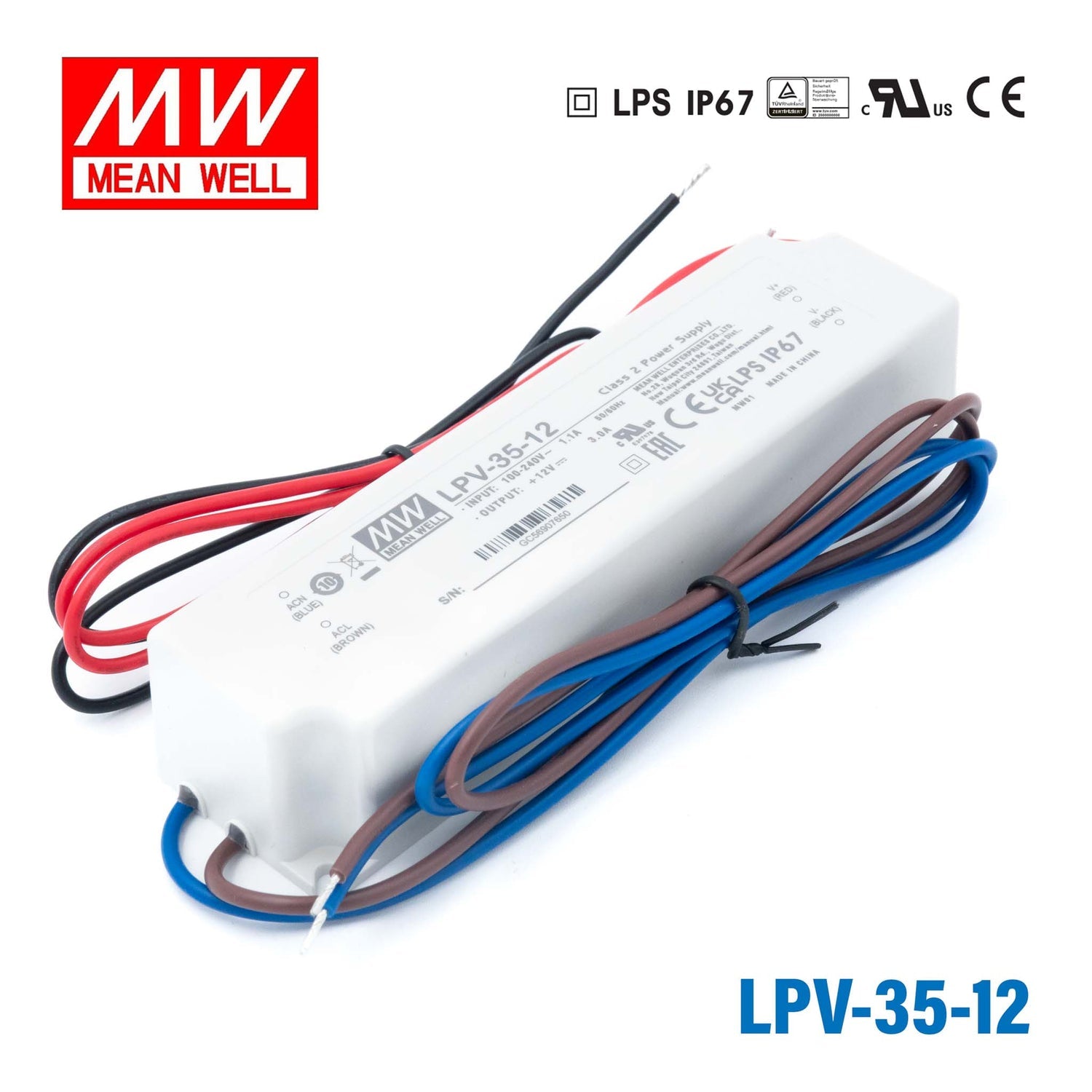 Mean Well LPV-35-12 36W 12V LED driver