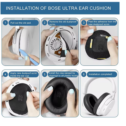 Replacement Ear Pads Compatible with Bose QuietComfort Ultra headphones