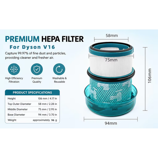 Dyson V16 Piston Animal Compatible Filter (DS60)