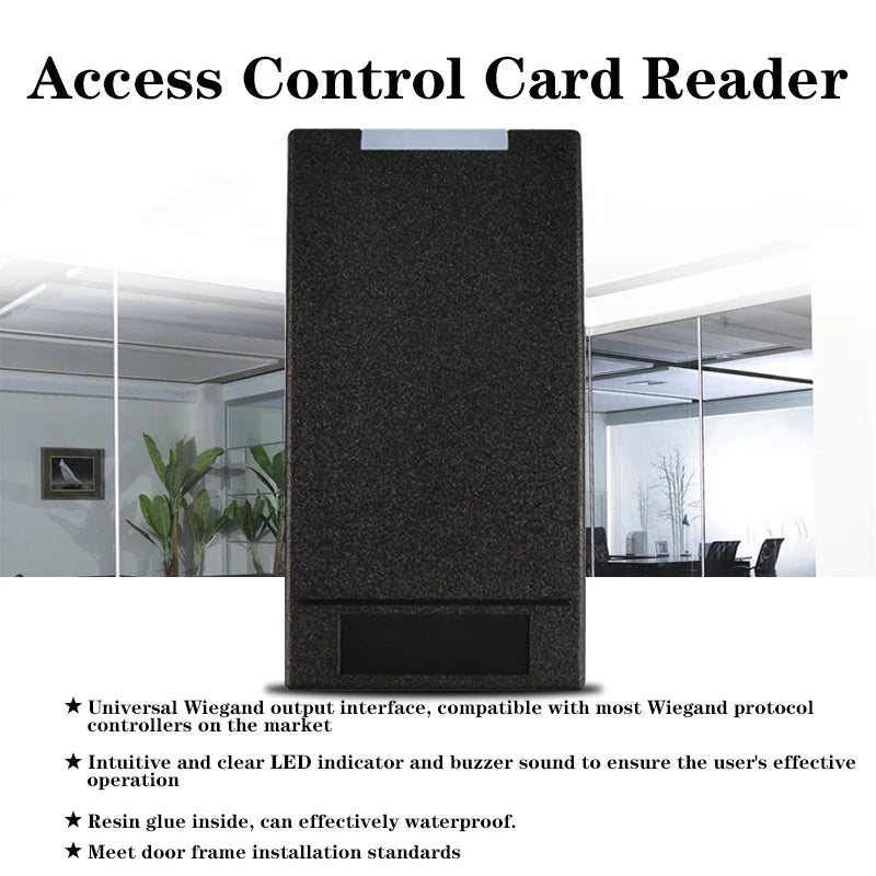 RFID Access Control Card Reader 125Khz Access Control Reader HID Water ...