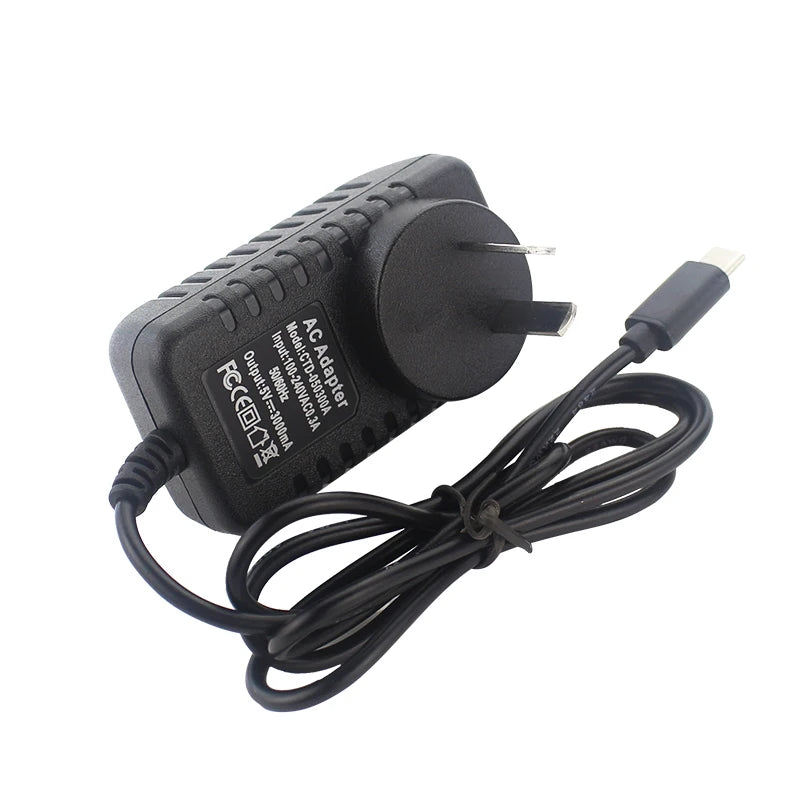 5V 3A USB-C power adapter with NZ plug and 1.5m lead