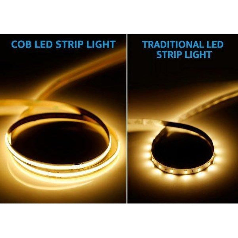LED Solid Light Strip - COB 12V 480led/m (2400 LED's)-Sparts NZ