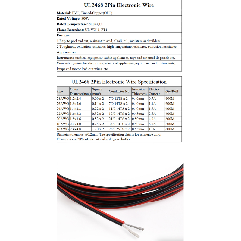 2pin LED / wire cable