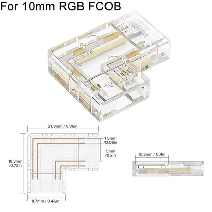 LED strip connectors