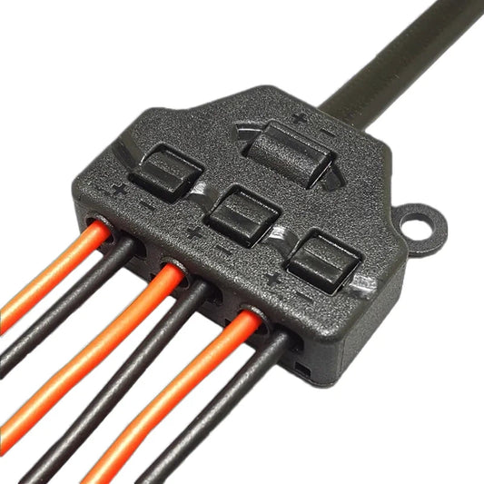 3 Port Push-in Fast Quick Wire Connector Distribution Wiring Cable Splitter