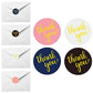 Roll of 3.8cm Self-adhesive Thank you labels - Multicolour