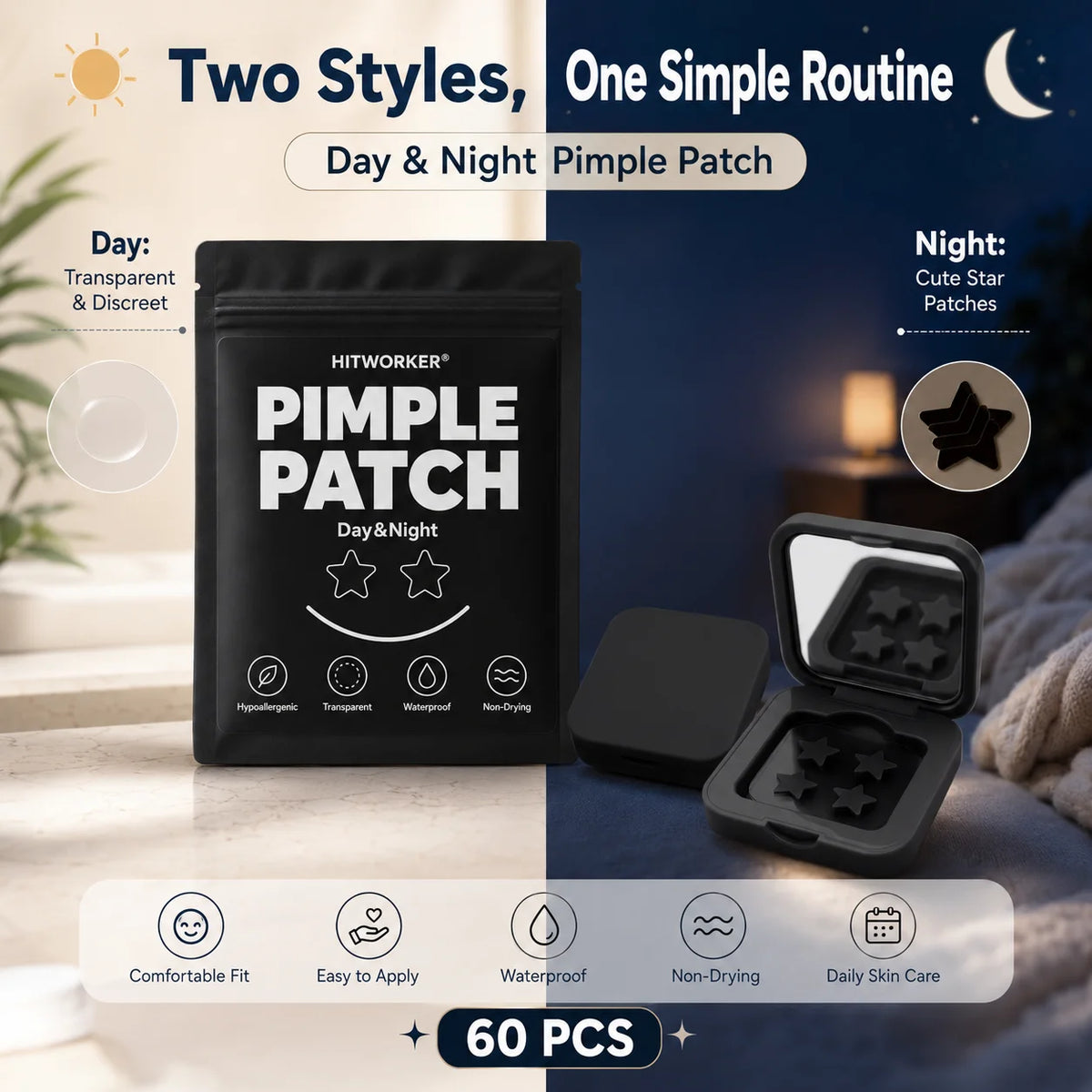 Pimple patch sizes