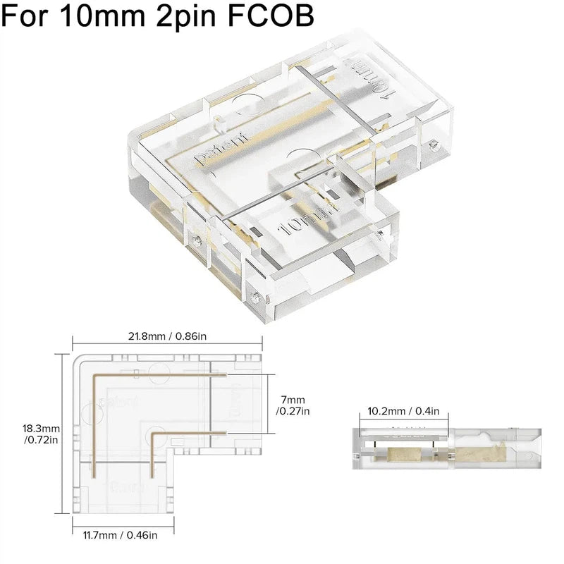 LED strip connectors