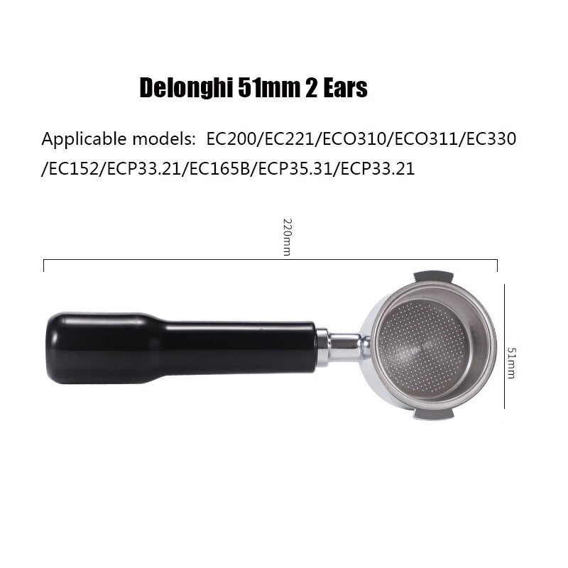 Breville / Delonghi compatible Coffee Portafilter 54mm/58mm with Basket