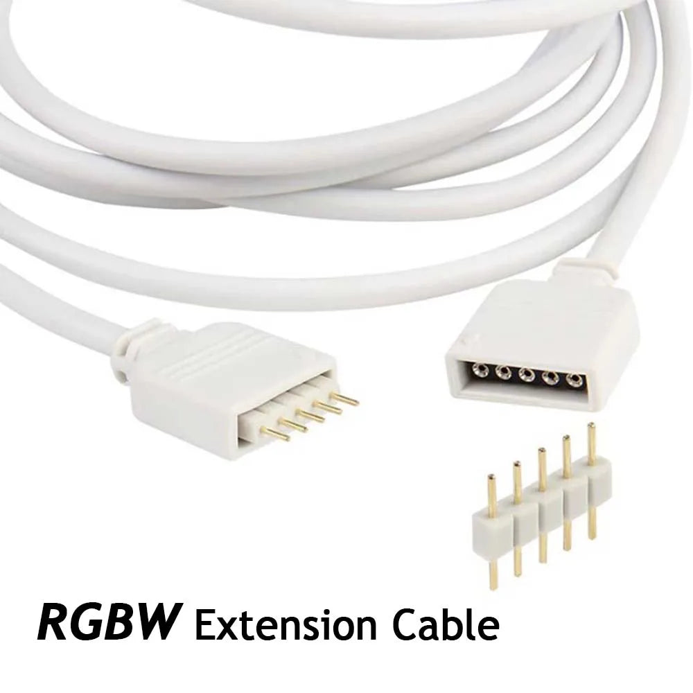 RGBW LED extension cable in use