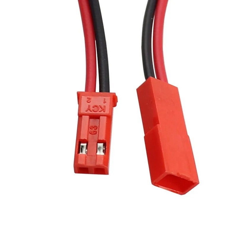 Rc Pin Socket 2 Pin JST Plug Connector Cable Wire for RC Toys etc (Male+Female pair ...