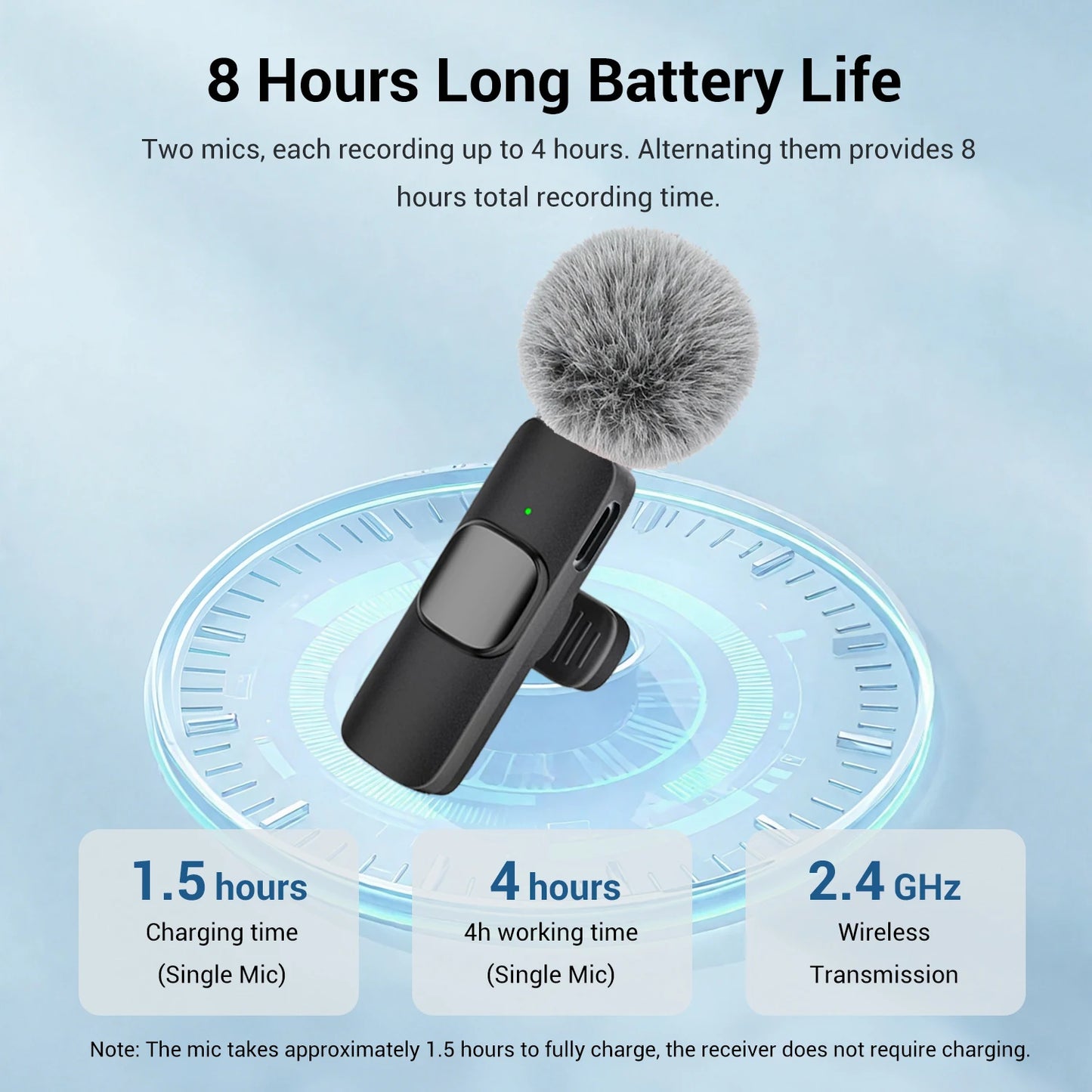 Wireless lavalier mic Type-C connector