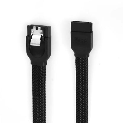 Lecolli SATA 3.0 III SATA3 7pin Data Cable 6Gb/S SSD Cables HDD Hard Disk Drive Cord Line With Nylon Premium Sleeved