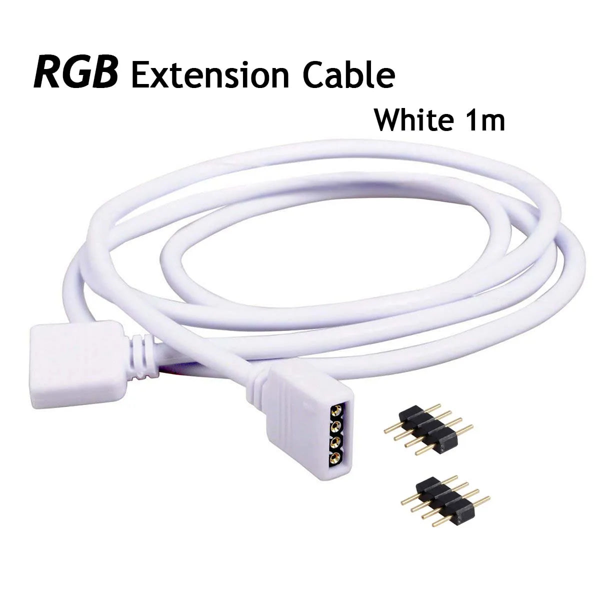 5-pin RGBW LED extension cable connector detail