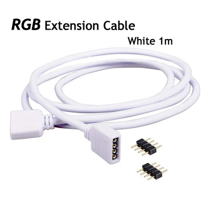 5-pin RGBW LED extension cable connector detail