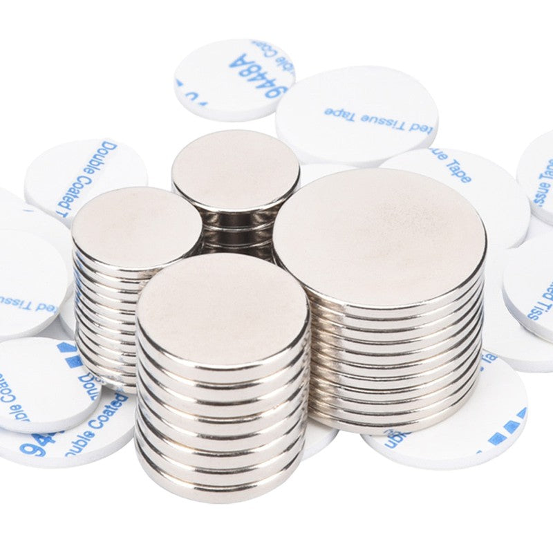 Small Disc Rare Earth Neodymium Magnet for DIY - Single pc w/ adhesive