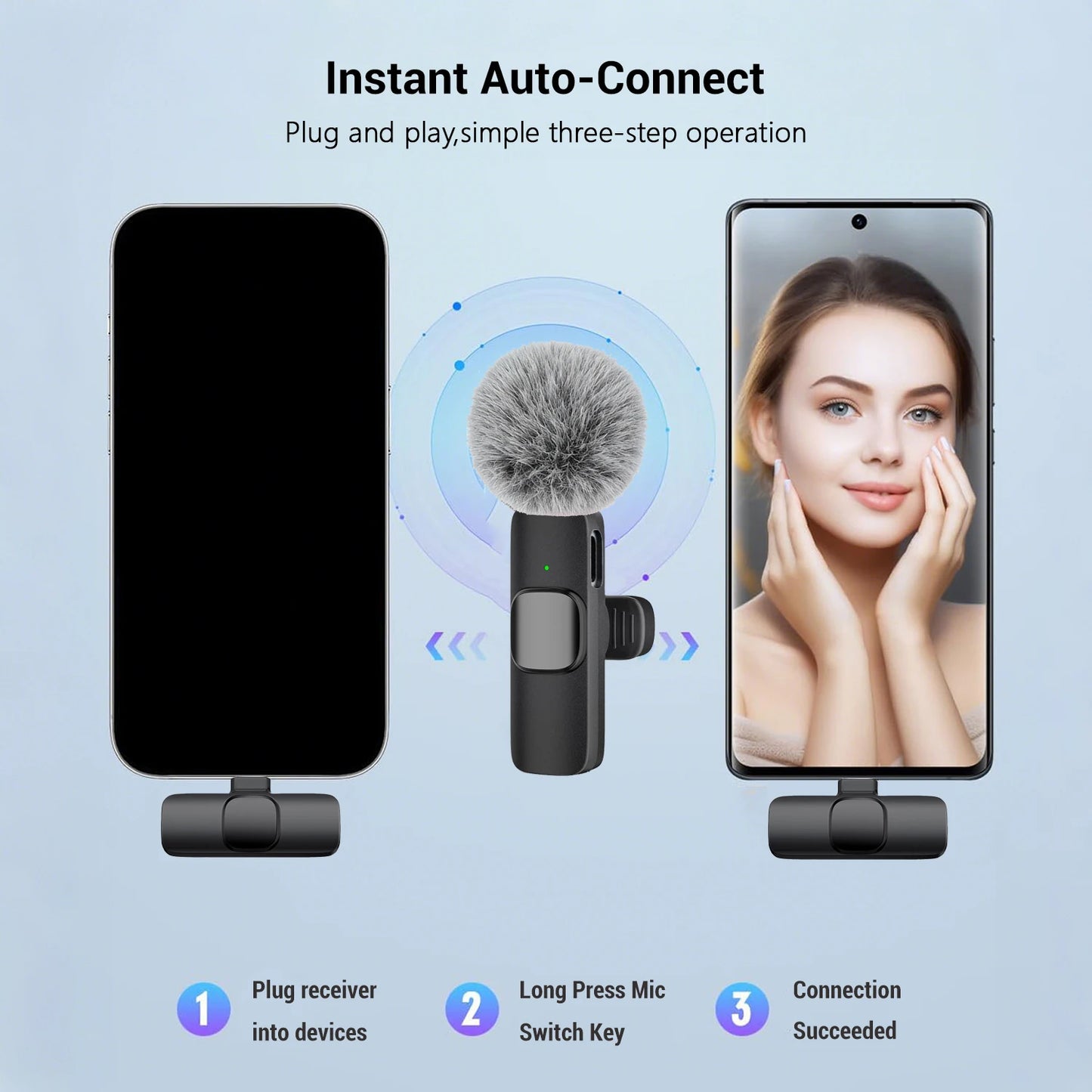 Wireless lavalier mic transmitters