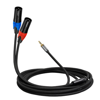 3.5mm to dual XLR cable